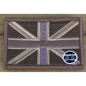 UNITED KINGDOM UK Flag Patch Brown 3"x 2"